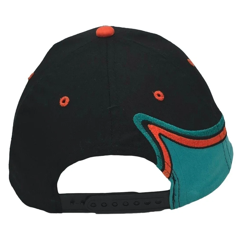 KUBOTA Tractor Hat Black Teal Orange 90s K-Products Cap‎ Farm Ranch Construction